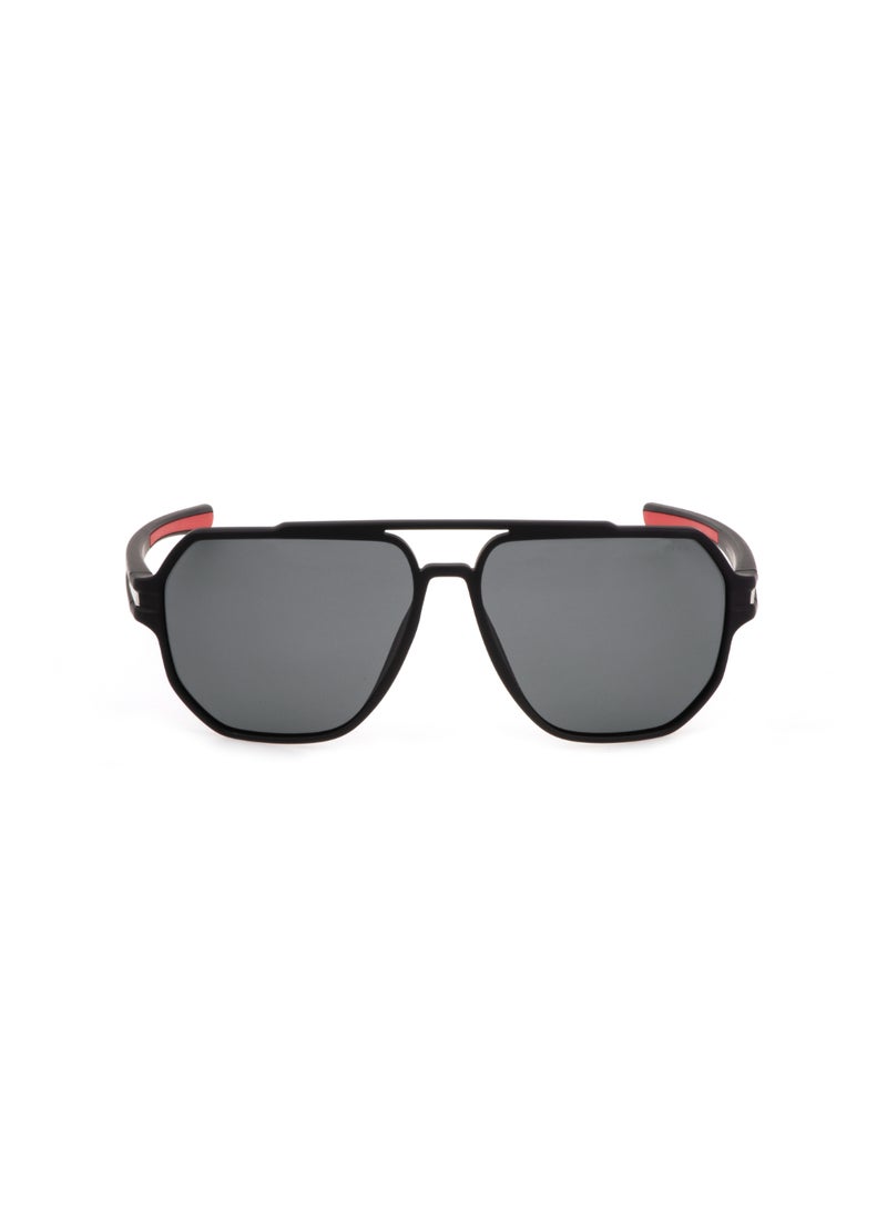 FILA Men's Polarized  Sunglasses SFI301 60U28P - Lens Size: 60 Mm - Matt Black - Image 2