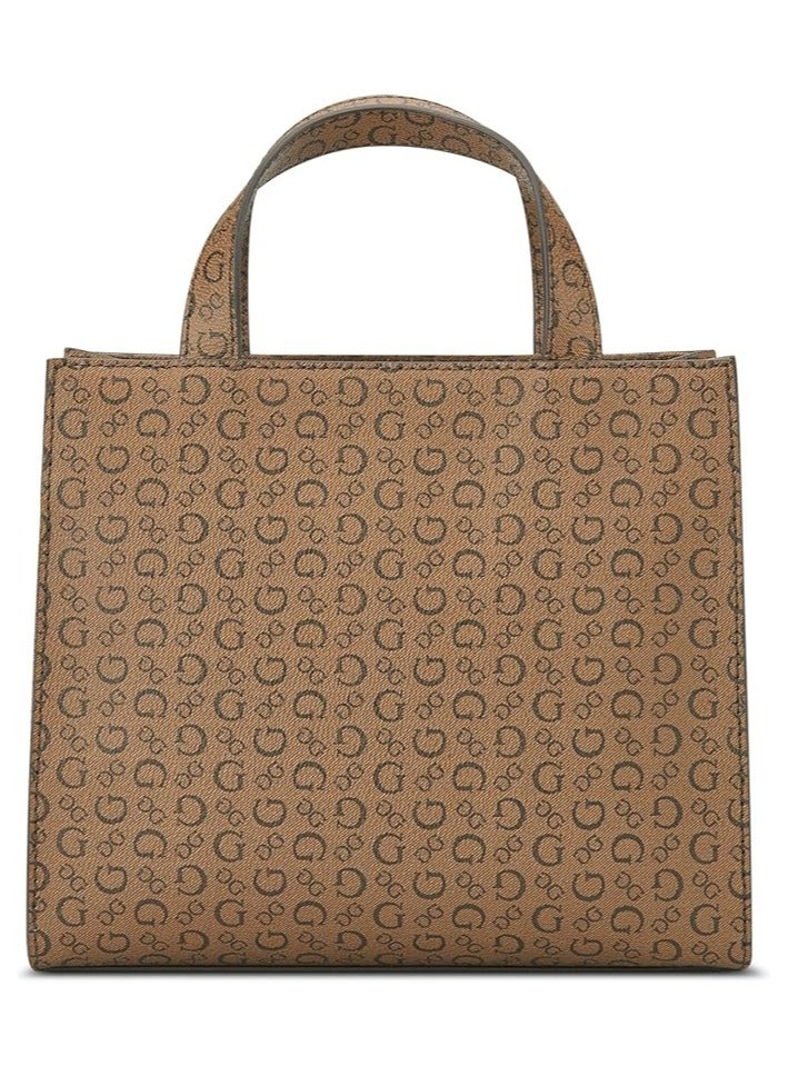 GUESS Womens Fiddlewood Mini Tote Handbag Cocoa  - Image 2