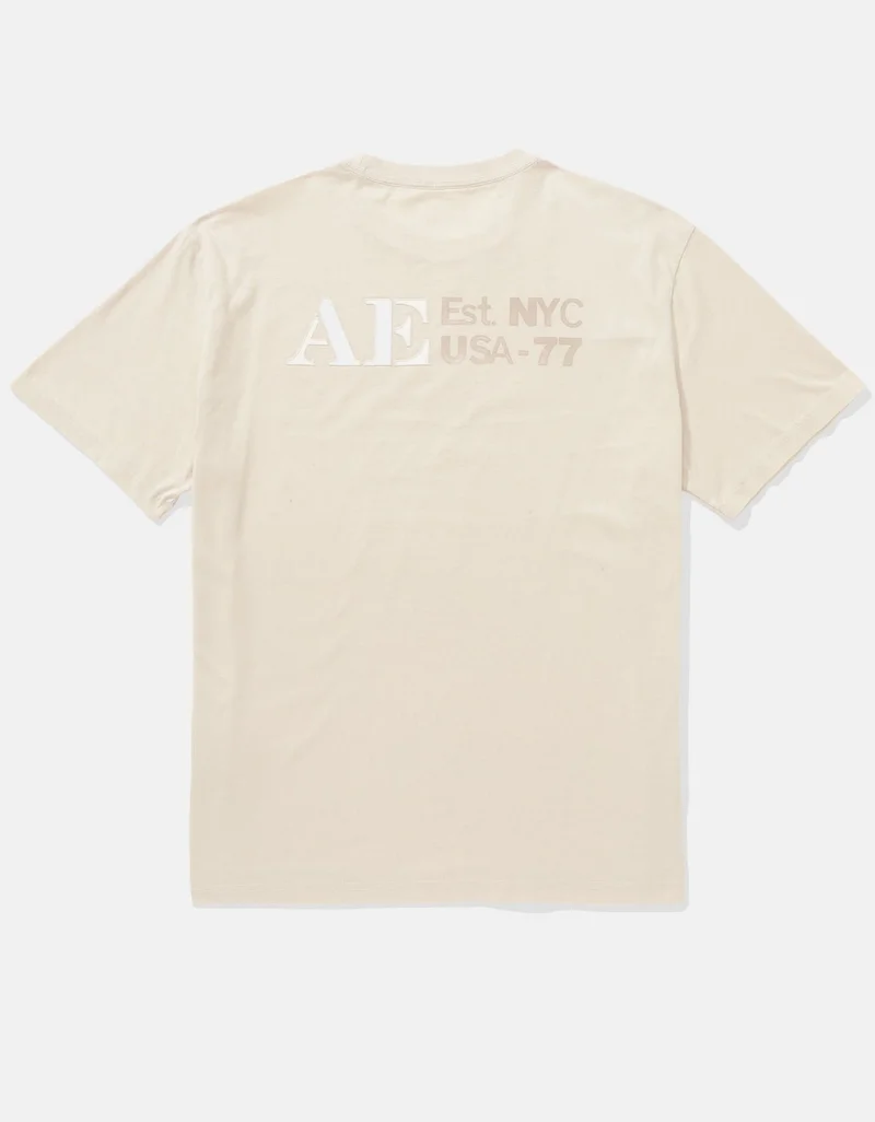 American Eagle AE Applique Logo Graphic T-Shirt for Men | Best Price UAE