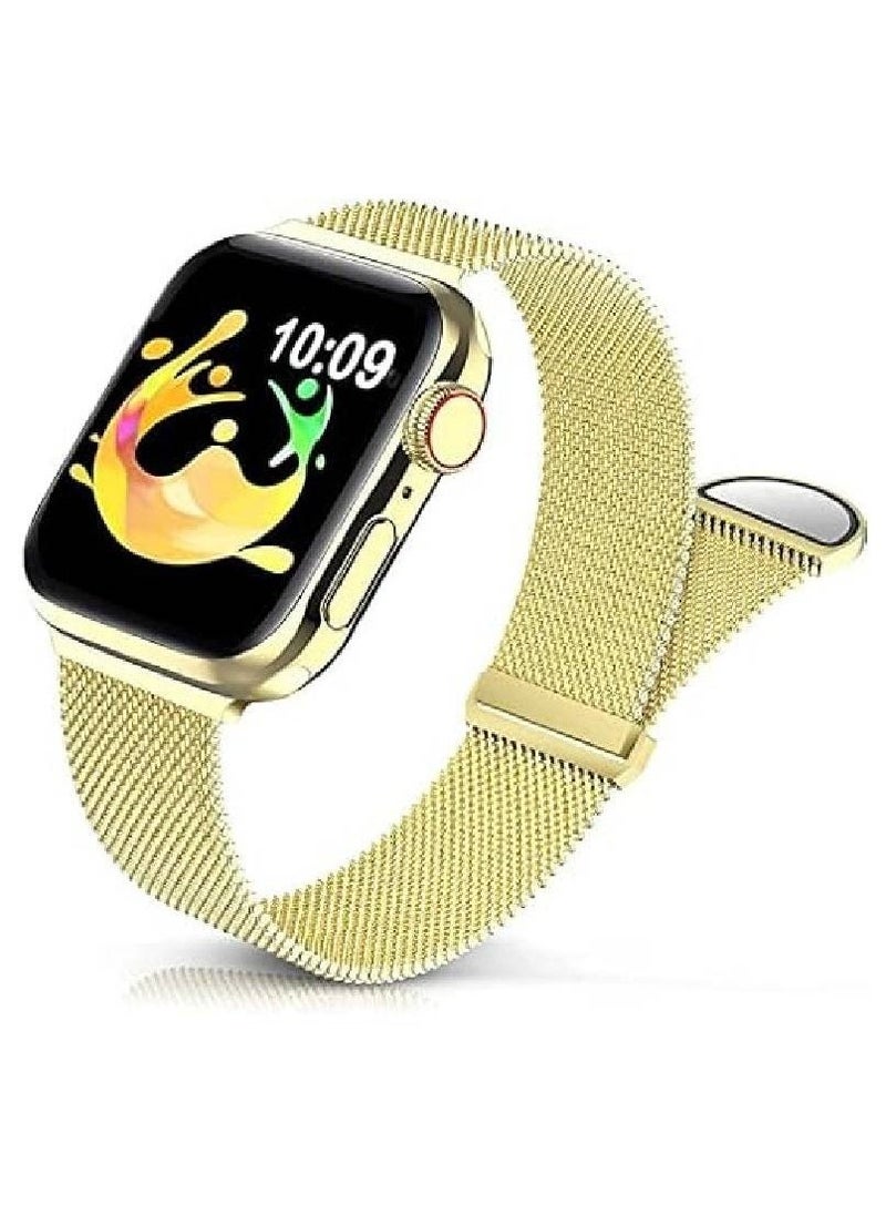 Generic - Milanese Magnetic Straps for Apple Watch Band 42mm 44mm 45mm 49mm, Stainless Steel Double Mesh Replacment Wristbands for Apple Watch Series 8/7/6/5/4/3/2/1/SE/Ultra - Image 1