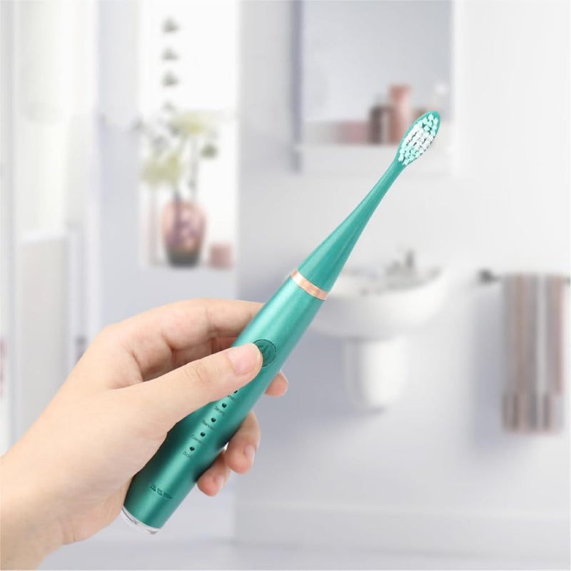 Elitzia Electric Teeth Cleaner Portable Teeth Cleaner 5 Modes Adjustable Deep Cleaning with 3 Electric Toothbrush Heads for Home Use - Image 1