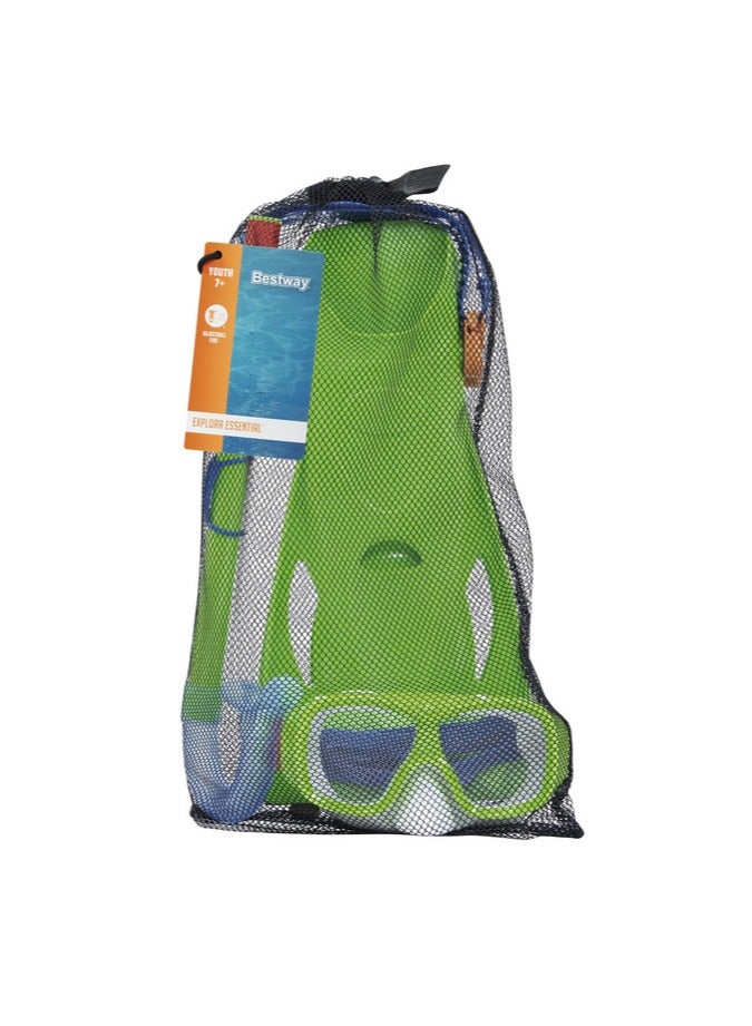 بست واي بيست واي® مجموعة أدوات الغطس الأساسية إكسبلورا 26-25019-أخضر - Image 5