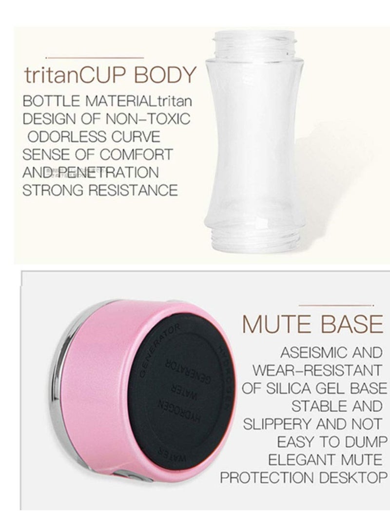 KASTWAVE Portable Hydrogen-Rich Generator - Water Bottle Ionizer with Adapter. Utilizes SPE Technology for Hydrogen Water Generation. 1500PPB, 380ml Capacity, USB Charging - Image 2