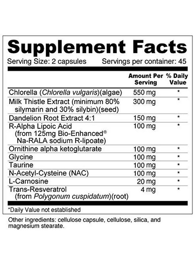 Wellness Resources Daily Detoxify with Silymarin, Dandelion, RA Lipoic Acid, NAC and More for Detoxification and Liver Support - Image 2