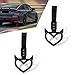 Qurbuns 2 PCS Devil Heart Car Handle Straps Love Shape Handle Keychains Hand Strap Drift Charm Bumper Warning Ring Heart Car Accessories Interior Exterior Decor for Cars SUV Bus Subway Black - Image 2