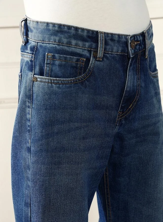Dennis Lingo Men’s Relaxed Fit Dark Blue Jeans – Versatile and Comfortable