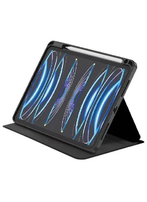 Transparent Folio case for iPad 10.2 7/8/9 - Black