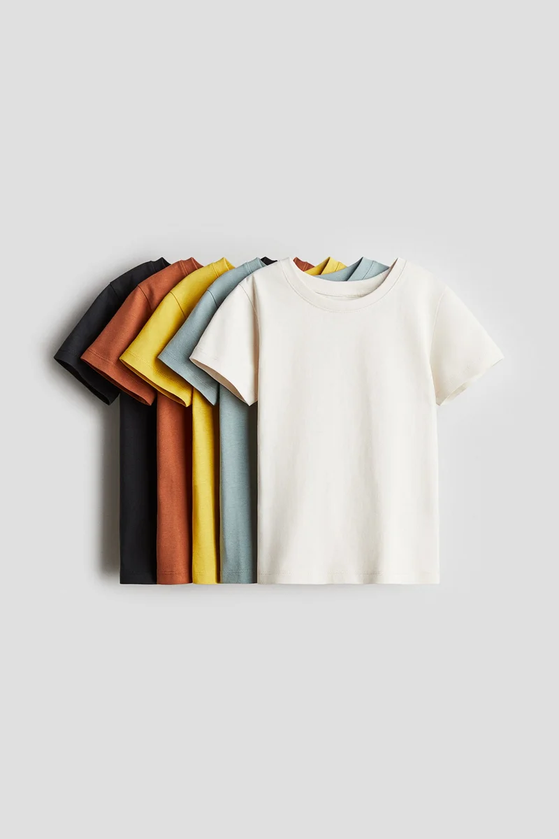 H&M 5-pack cotton T-shirts