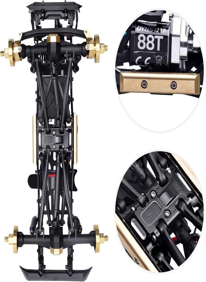 ترقيات لوحة الحماية السفلية وقضيب وزن الهيكل النحاسي من AllinRC لسيارات Axial SCX24 Gladiator وBronco وDeadbolt وC10 Wrangler - Image 4