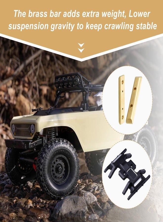 ترقيات لوحة الحماية السفلية وقضيب وزن الهيكل النحاسي من AllinRC لسيارات Axial SCX24 Gladiator وBronco وDeadbolt وC10 Wrangler - Image 3