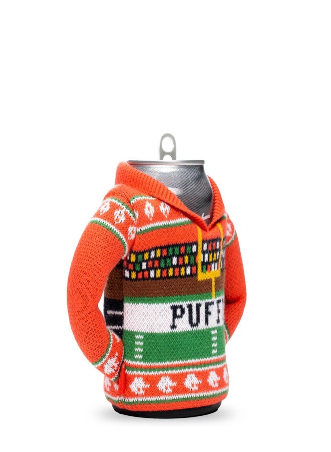 Puffin - The Sweater Christmas Sweater - Insulated 12 oz Can Cooler I Beer Bottle & Soda Can Insulator, Keep Drinks and Beverages Cold - Game Day - Image 2