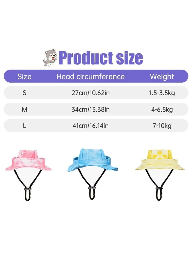 Pet Sun Visor Hat for Dogs and Cats, Adjustable Outdoor Sun Protection Cap with Ear Openings and Chin Strap, Lightweight Pet Summer Hat(Size: L) - Image 4