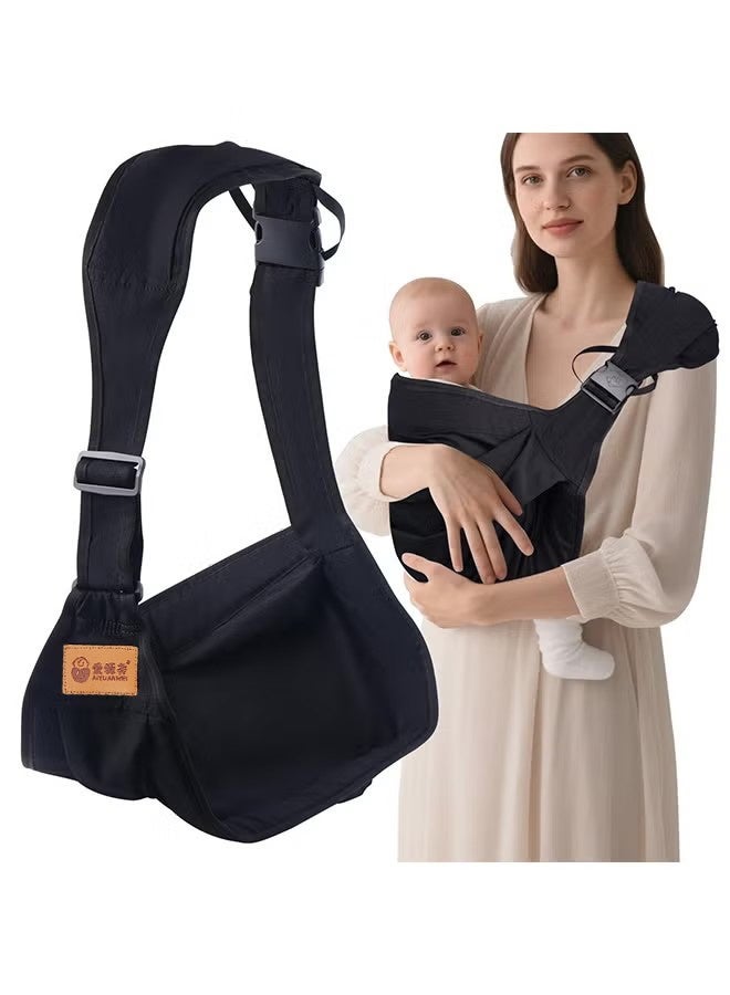 Happy D Baby Carrier, Portable Toddler Sling Adjustable Baby Sling Carriers from Newborn Baby Wrap Carrier, Comfortable Portable Breathable Carrier Wrap for Newborn, Infant, Toddler, 0-36 Months - Image 1