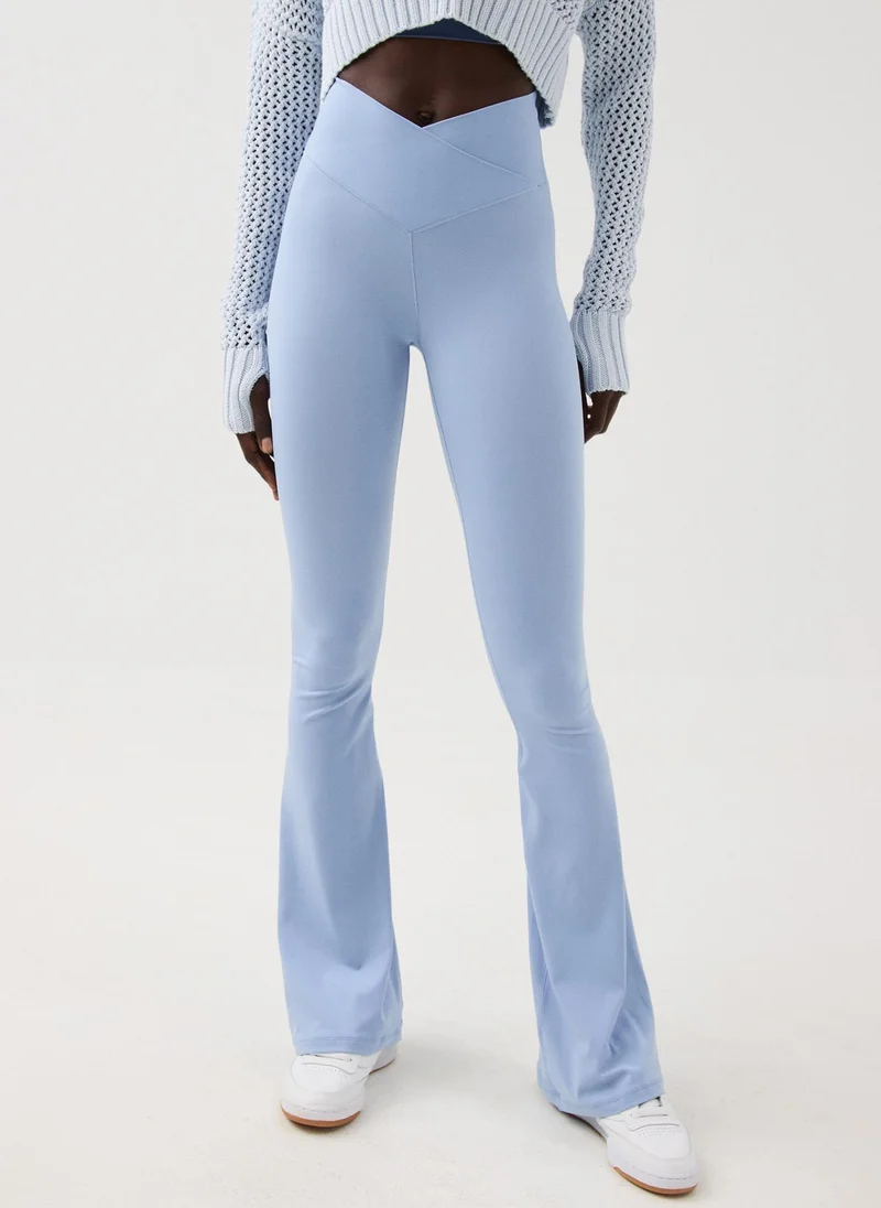 Aerie OFFLINE By Aerie Real Me High Waisted Crossover Flare Leggings