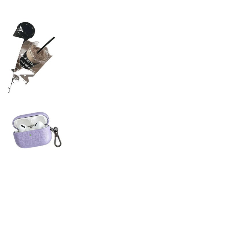 Case Compatible with AirPods Pro AirPods 4 AirPods 3 AirPods 1 2 with Hard Shell in Purple in Plastic - Image 4