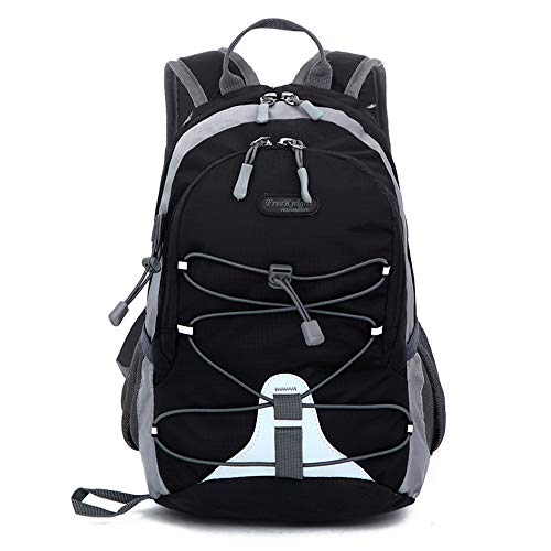 Bseash 10L Small Hiking Backpack for Kids Ages 3-6 Girls Boys Under 4 feet, Mini Waterproof Outdoor Sport Travel Camping Daypack (Black) - Image 1
