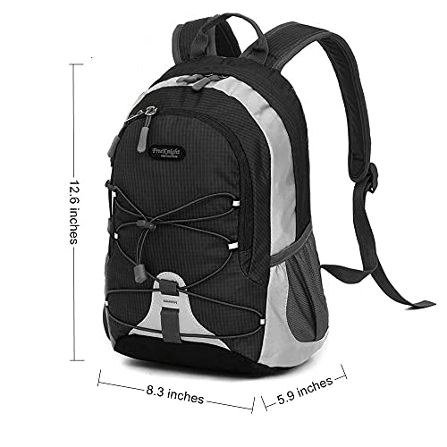 Bseash 10L Small Hiking Backpack for Kids Ages 3-6 Girls Boys Under 4 feet, Mini Waterproof Outdoor Sport Travel Camping Daypack (Black) - Image 2