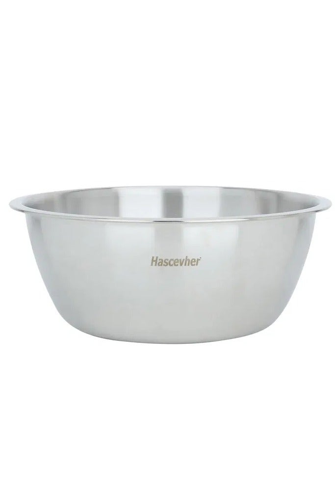 Hascevher Al Saif Gallery Steel Bowl, 26 cm - Silver - Image 1
