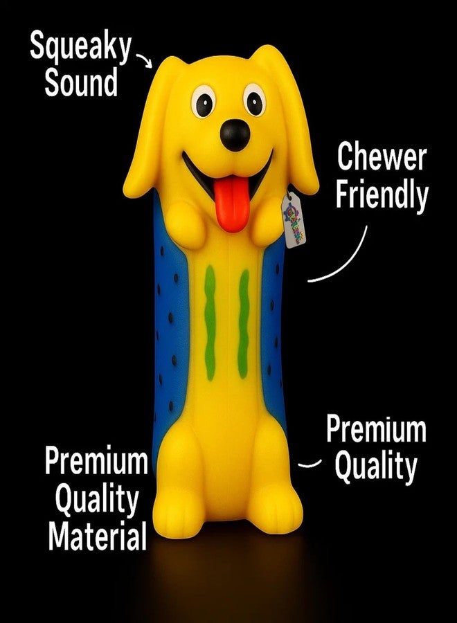 ويستيرن إرا لعبة وجه كلب غربية تصدر صوتاً عند الضغط عليها | لعبة مطاطية ناعمة قابلة للمضغ للجراء والكلاب | لعبة صوتية تفاعلية للعض والشد والجلب | تصميم كرتوني مضحك مع صفارة مدمجة (النوع 7) - Image 5