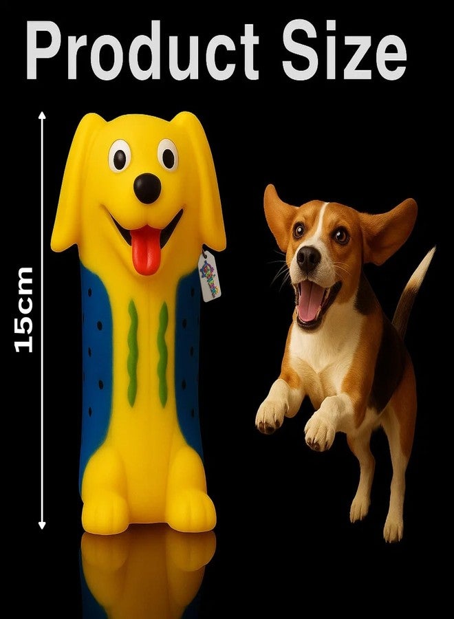 ويستيرن إرا لعبة وجه كلب غربية تصدر صوتاً عند الضغط عليها | لعبة مطاطية ناعمة قابلة للمضغ للجراء والكلاب | لعبة صوتية تفاعلية للعض والشد والجلب | تصميم كرتوني مضحك مع صفارة مدمجة (النوع 7) - Image 3
