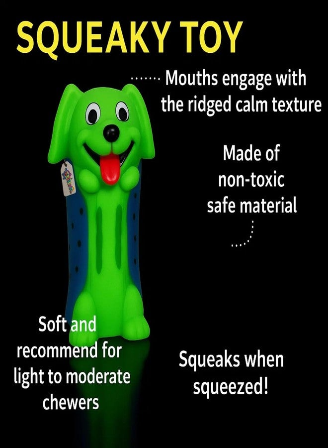 ويستيرن إرا لعبة وجه كلب غربية تصدر صوتاً عند الضغط عليها | لعبة مطاطية ناعمة قابلة للمضغ للجراء والكلاب | لعبة صوتية تفاعلية للعض والشد والجلب | تصميم كرتوني مضحك مع صفارة مدمجة (النوع 7) - Image 4