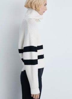 MANGO Striped Ribbed-Knit Sweater  - Image 3