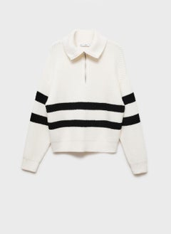 MANGO Striped Ribbed-Knit Sweater  - Image 5