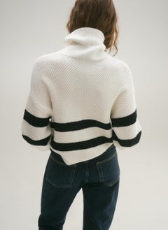 MANGO Striped Ribbed-Knit Sweater  - Image 2