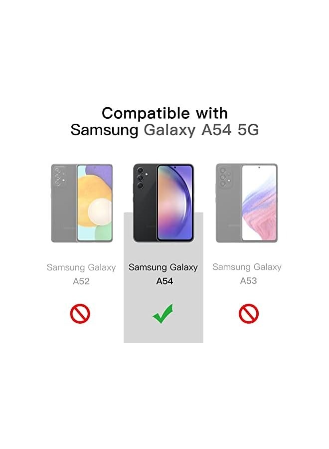 JETech Matte Case for Galaxy A54 5G 6.4-Inch, Frosted Translucent Back Protective Slim Phone Cover, Anti-Fingerprints (Black) - Image 2