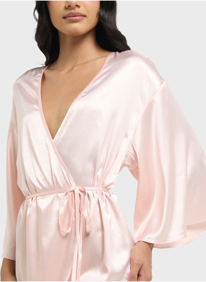 La Senza La Senza Sexy Satin Sleep Robe  - Image 1