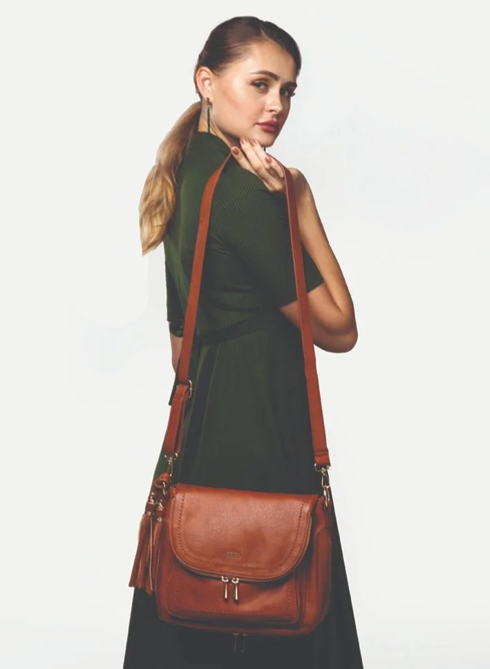 AMICA Carina Leather Cross Body Bag
