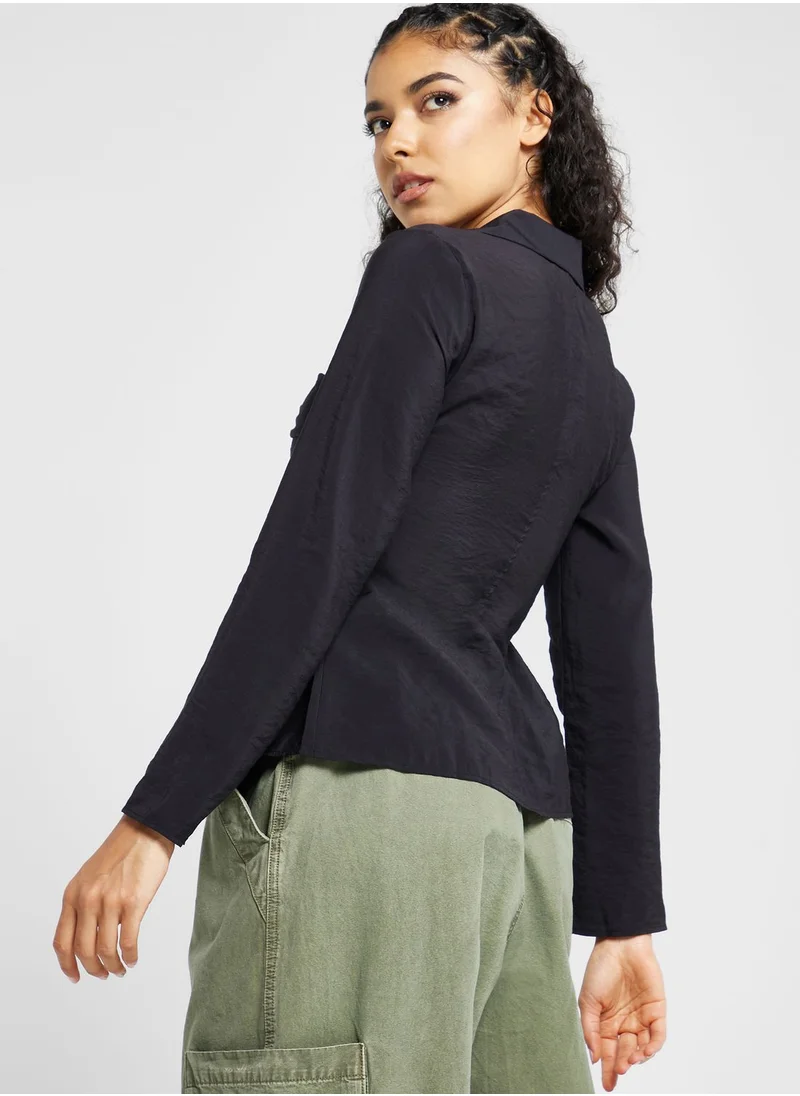 TOPSHOP Corset Detail Top