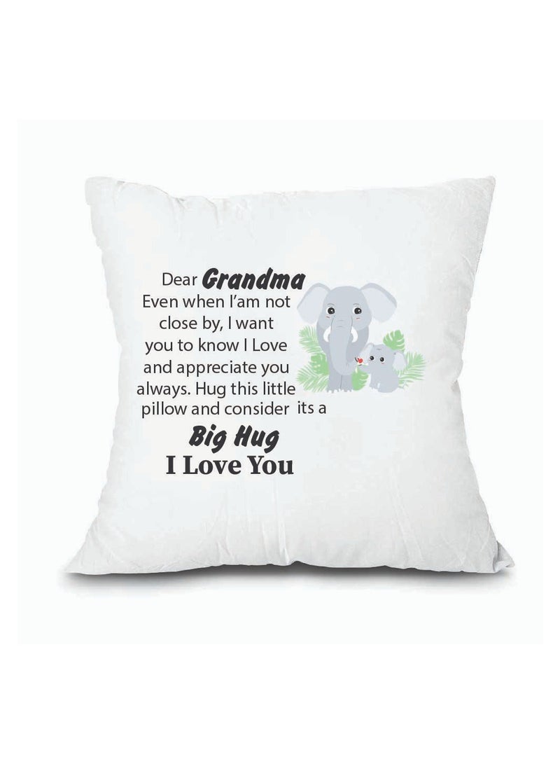 برينت شوب فور مي أغطية وسائد للجدة مقاس 40 × 40 سم - هدايا عيد ميلاد الجدة، هدايا الجدة من الحفيد والحفيدة - غطاء وسادة مزخرف - أفضل هدايا الجدة - Image 2