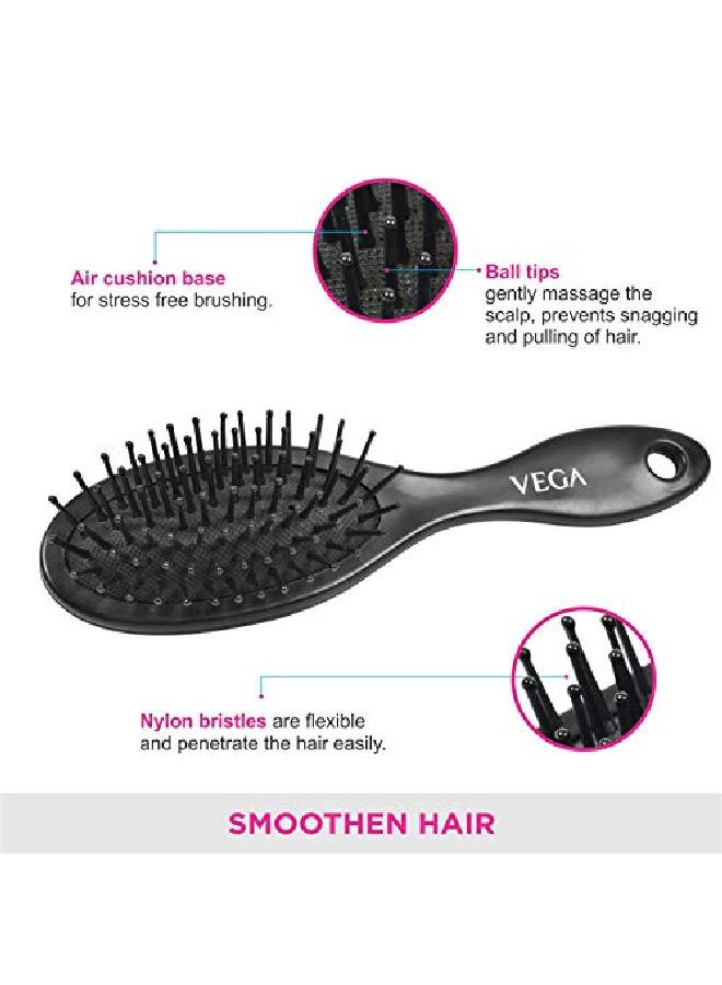 Vega Cushioned And Steel Pin With Black Colored Body And Brush Head - Image 4