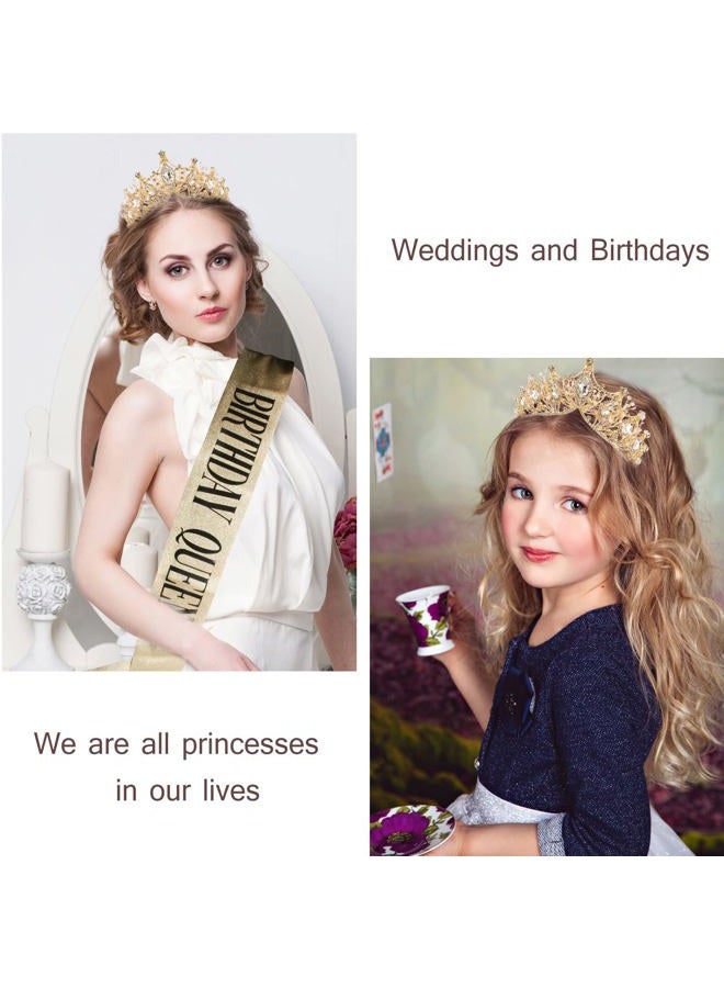 Velscrun Crowns for Women Birthday, Happy Birthday Crown and Tiaras for Women, Happy Birthday Tiara and Sash Set, Happy Birthday Decorations for Women, Birthday Gifts Birthday Accessories for Women - Image 5