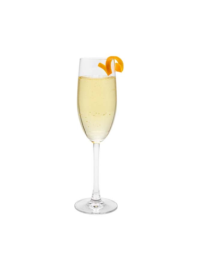 Restaurantware Voglia Nude 8.5 Ounce Champagne Glasses, Set Of 6 Crystal Flute Glasses - Laser-Cut Rim, Dishwasher-Safe Stemware, Fine-Blown Crystal Champagne Flutes, For Special Occasions or Everyday  - Image 4