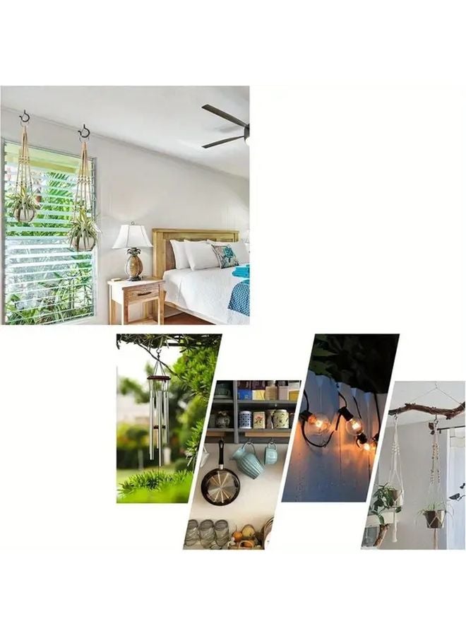 24pcs Heavy Duty Metal S Hooks Anti Loss Quick Release Screws For Outdoor String Lights - Image 4