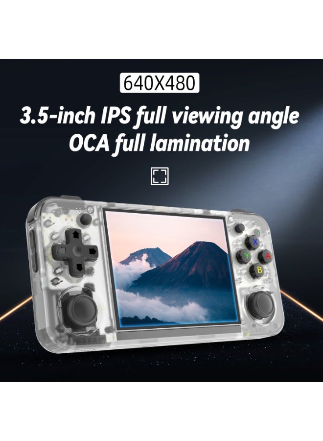 ANBERNIC  RG35XX H Retro Portable Game Console, Support 5G HDMI TV Output, WiFi, Bluetooth 4.2, 3.5" IPS Screen, Built-in Linux System with 64G TF Card 5515 Games White - Image 4