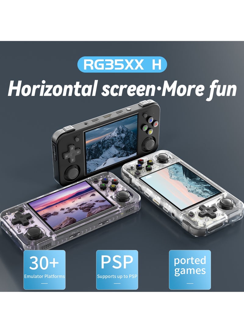 ANBERNIC  RG35XX H Retro Portable Game Console, Support 5G HDMI TV Output, WiFi, Bluetooth 4.2, 3.5" IPS Screen, Built-in Linux System with 64G TF Card 5515 Games White - Image 3