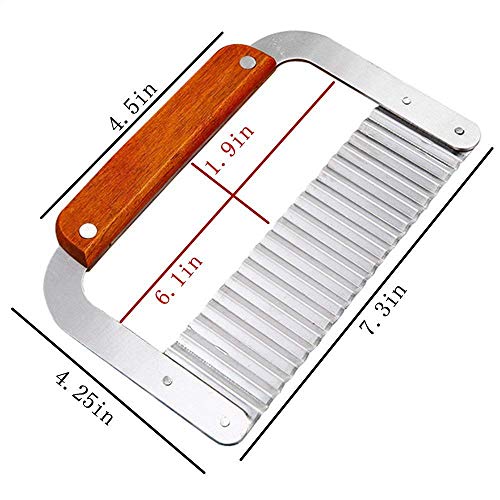 DD-life Pack of 2 Stainless Steel Wavy & Straight Soap Mold Loaf ，soap cutter Garnish Potato Vegetable Cake Cutter Cutting Tool - Image 3