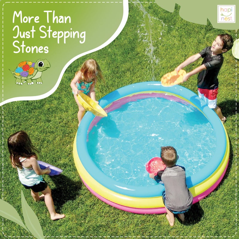 Hapinest Turtle Balance Stepping Stones for Kids, Obstacle Course Coordination Game for Kids & Family, Indoor Outdoor Sensory Play Equipment Toys Toddler Stepping Stones Ages 3 4 5 6 7 8 Years and Up - Image 5