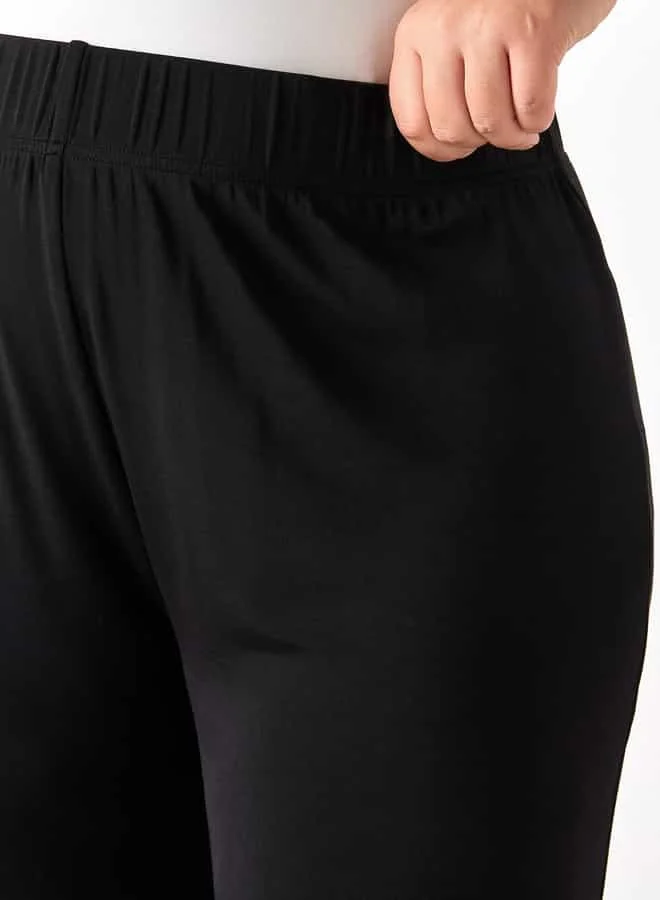 Ulla Popken Plus Size Ulla Popken Trousers with Elasticated Waistband
