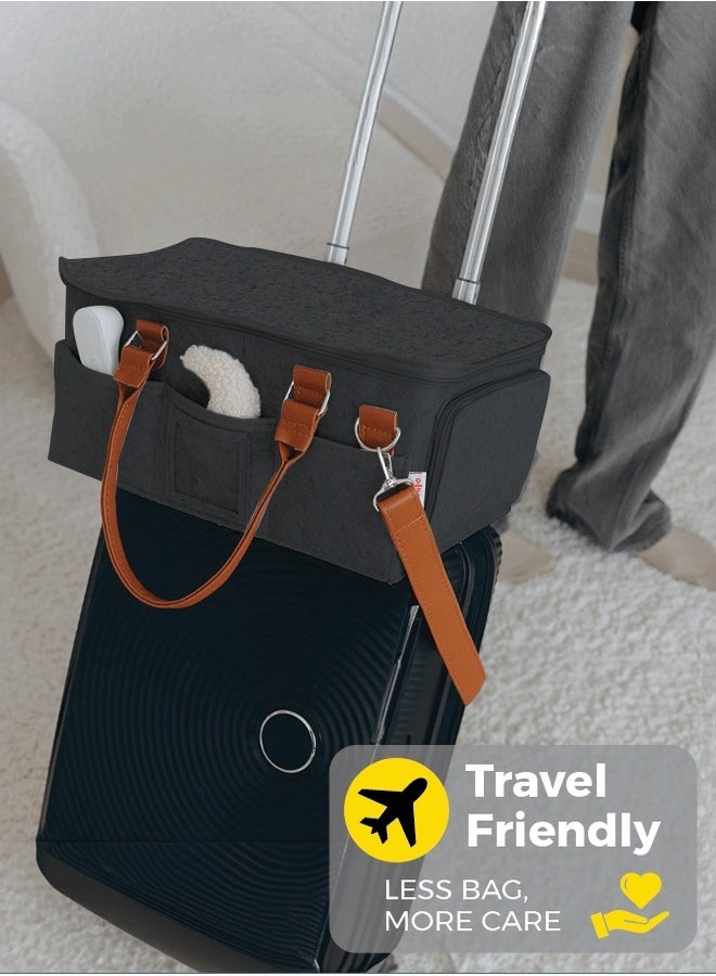 Zenito Portable Diaper Caddy Organizer - Nursery Essential - Image 3