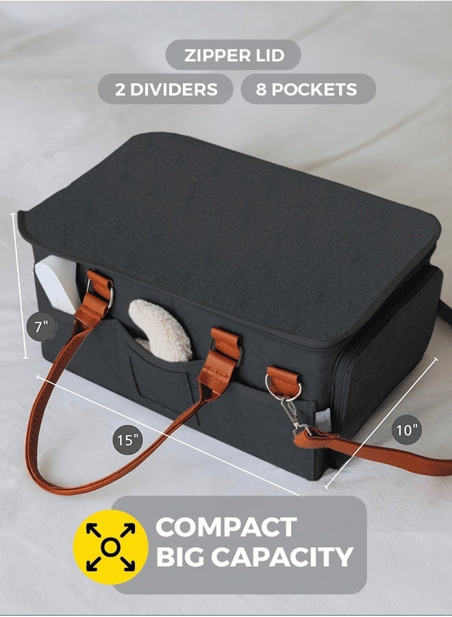 Zenito Portable Diaper Caddy Organizer - Nursery Essential - Image 4