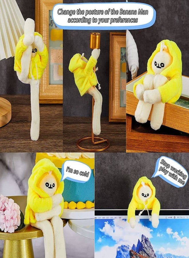 NatureMan 14 Inch Banana Doll Man Plush Banana Pillow Toy with Magnet for Boys & Girls Birthday Gifts - Image 5