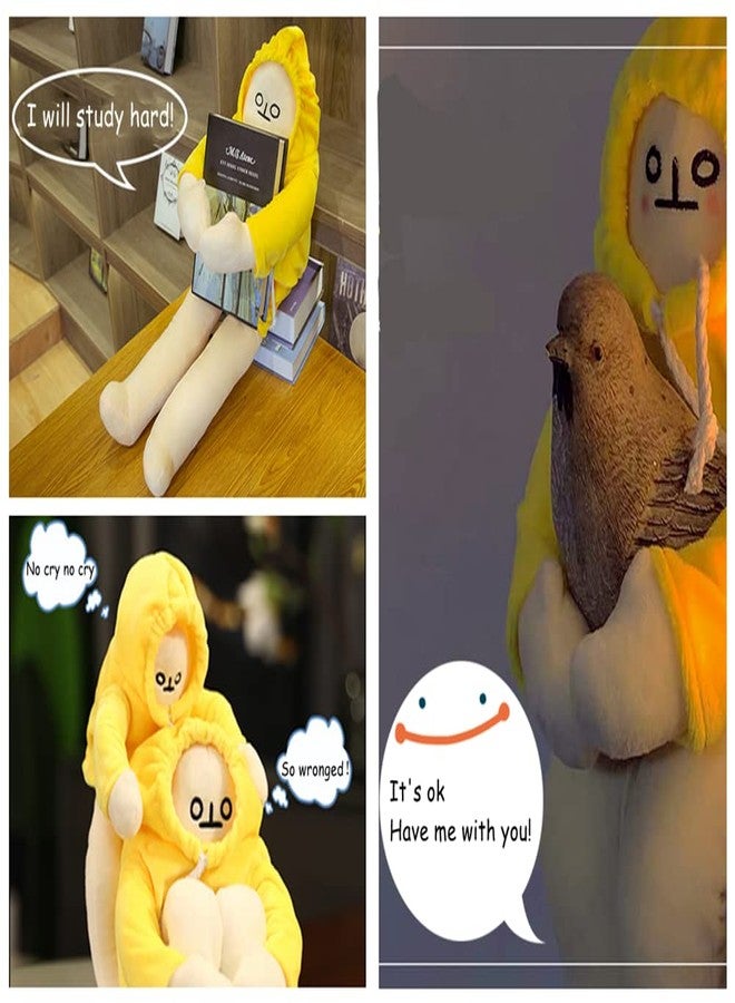 NatureMan 14 Inch Banana Doll Man Plush Banana Pillow Toy with Magnet for Boys & Girls Birthday Gifts - Image 3