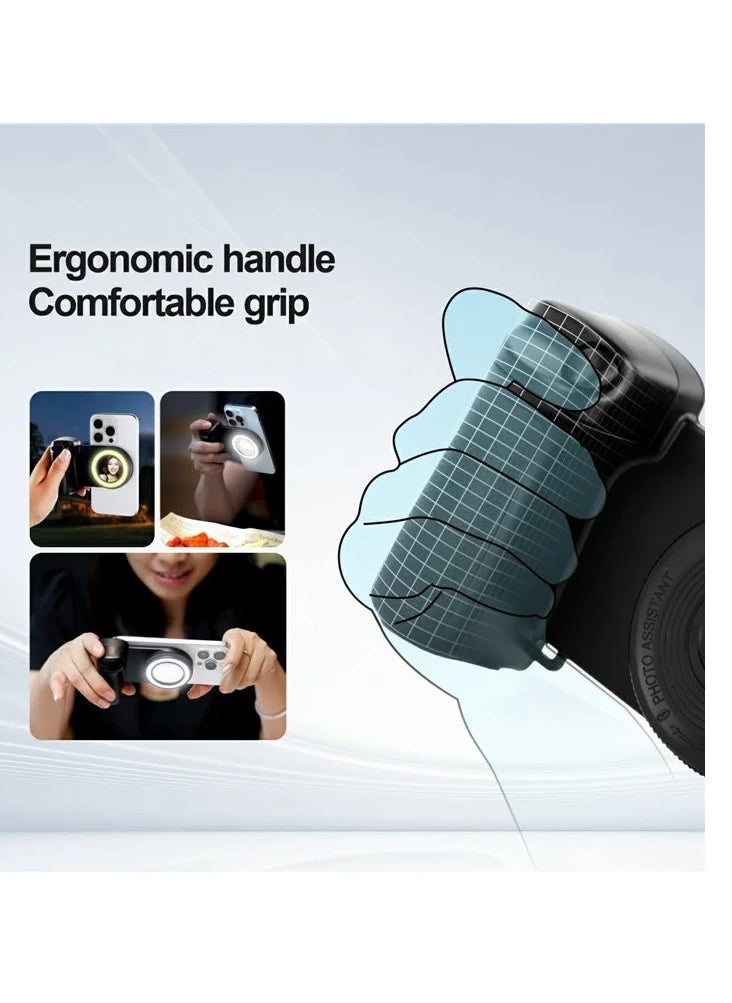 ELTRAZONE BBC-9 Magnetic Selfie Light Aid For Smartphones – LED Video Ring Light With Adjustable Brightness & Bluetooth Remote – Rechargeable Magnetic Clip-On Fill Light For Vlogs, Reels, Video Calls & Selfies – Portable Phone Ring Light for Android & iPhone - Image 4