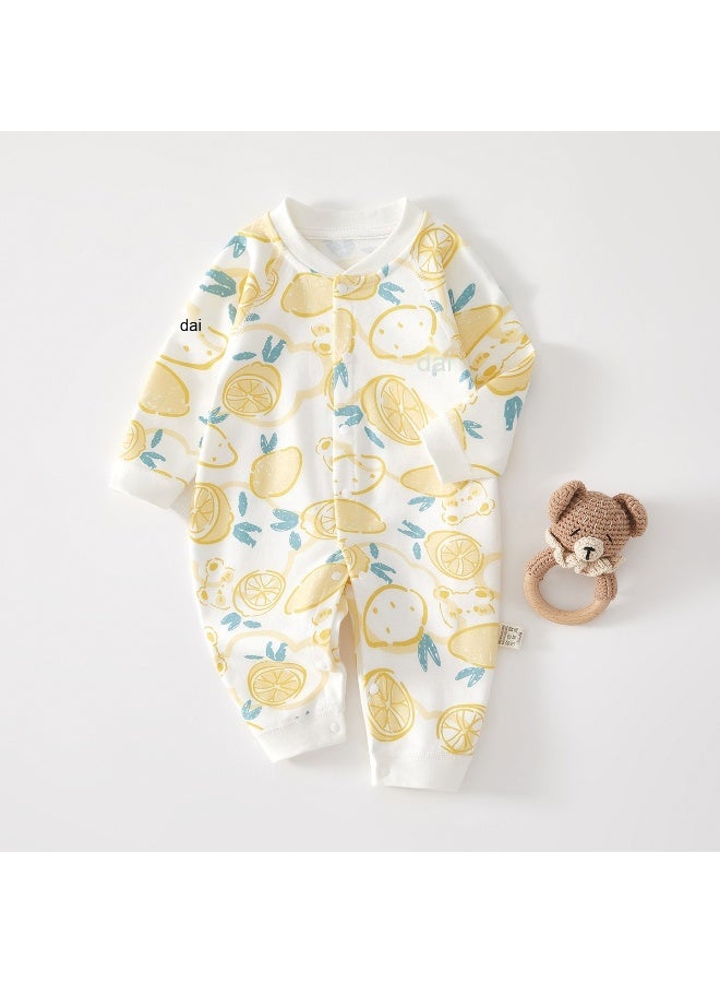 بدلة أطفال حديثي الولادة من القطن الخالص - ملابس ربيعية وخريفية للأطفال