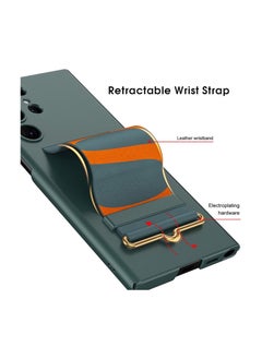 Anmi Samsung Galaxy S24 Ultra Case With Strap, Featuring a Hard PC Back and an Ultra-Thin, Shockproof Cover in Green  - Image 3