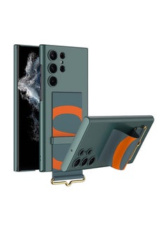 Anmi Samsung Galaxy S24 Ultra Case With Strap, Featuring a Hard PC Back and an Ultra-Thin, Shockproof Cover in Green  - Image 1